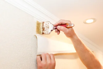 Pose de papier peint à Moyrazès — revêtements muraux et toiles de verre